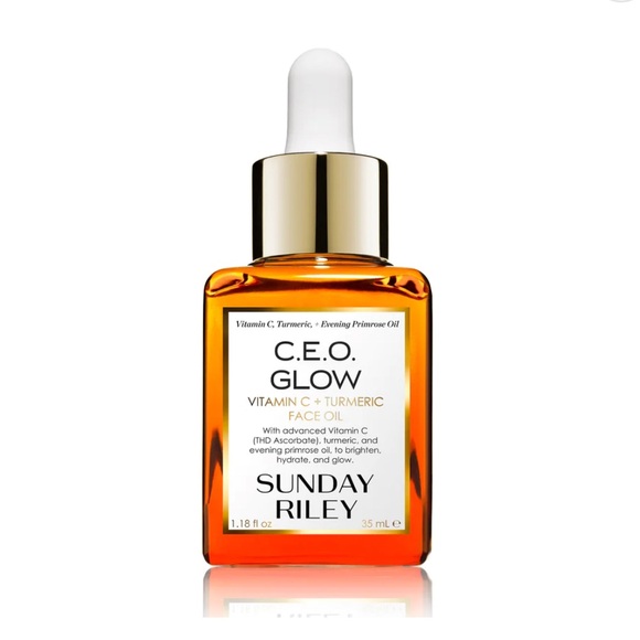 NWT Sunday Riley C.E.O. GLOWVITAMIN C AND TURMERIC FACE OIL